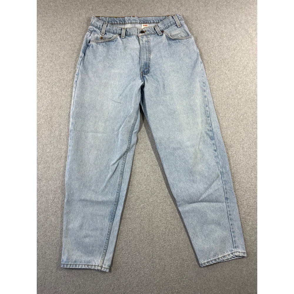 Vintage Levis 560 Jeans Men 34x30 Blue Denim Orange Tab 93 Made USA Tapered Legs